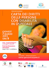 Carta dei diritti e delle disabilità in ospedale • 2013